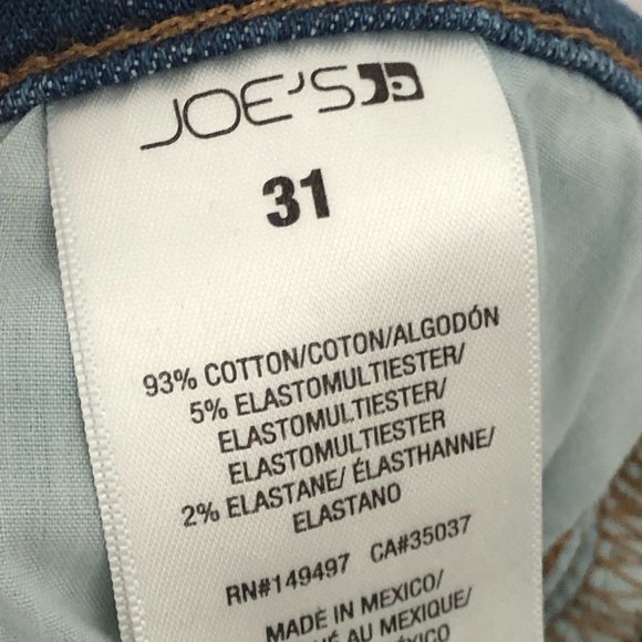 Joes jeans 31x28 high rise skinny ankle dark brades raw hem 0684 - Picture 6 of 9